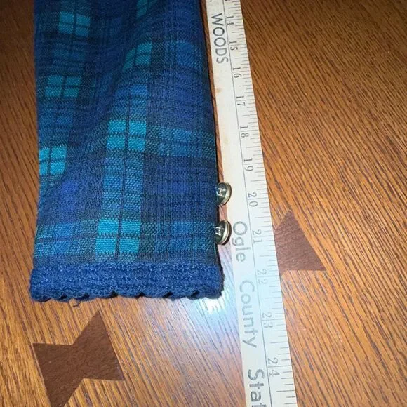 Alfred Dunner Vintage Plaid Jacket – Size 10 – Made in USA – Gold Button Trim - Picture 11 of 11